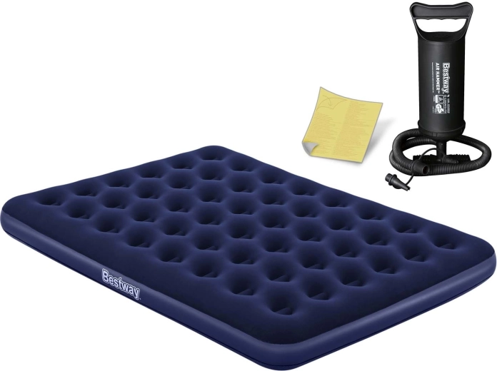 Matelas pneumatique double avec pompe BESTWAY 203 × 152 × 22 cm
