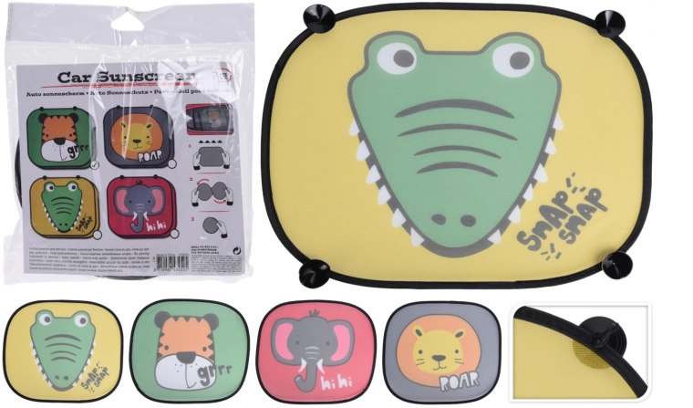 Pare-soleil de voiture avec motifs d’animaux, lot de 2