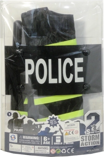Ensemble de police avec bouclier