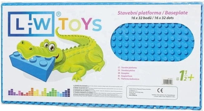 Plaque de construction bleue Junior 16x32 tenons