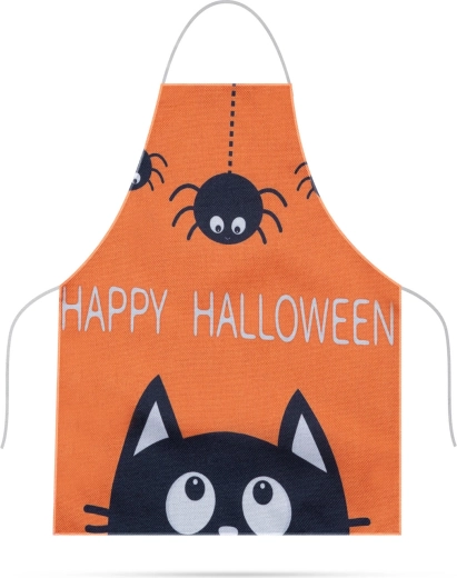 Tablier de cuisine enfant pour Halloween en toile imperméable 44 × 35 cm