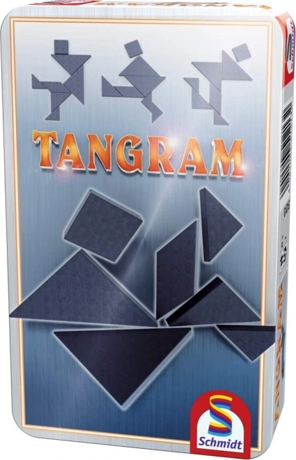Tangram en boîte métallique SCHMIDT – set noir avec 800 modèles