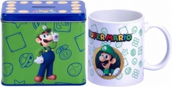 tasse et tirelire super mario luigi