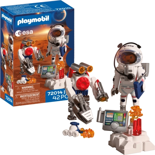Playmobil ESA astronaute et robot avec ensemble d’accessoires, 42 pièces