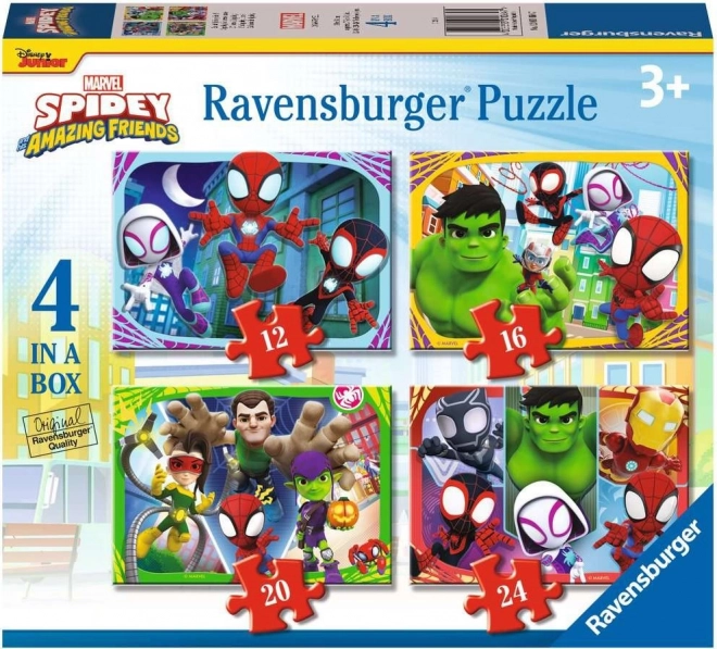 Puzzle RAVENSBURGER Spidey et ses amis extraordinaires 4 en 1