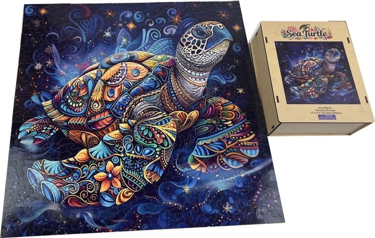 Puzzle en bois tortue de mer