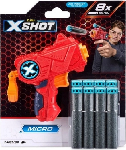 X-Shot Excel Micro pistolet de poche à fléchettes en mousse