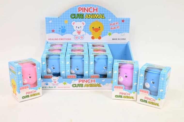 Gniotek Ours – jouet antistress à presser en forme de petit ours (présentoir 12 pcs)