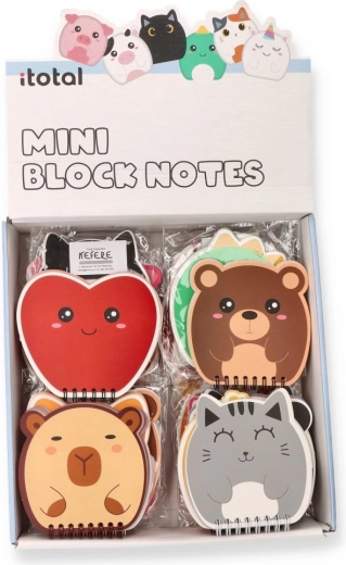 Carnet spiralé animal mignon, 80 feuilles