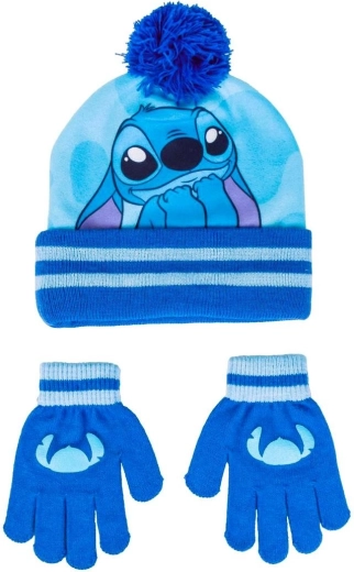 Ensemble bonnet et gants pour enfant Lilo et Stitch