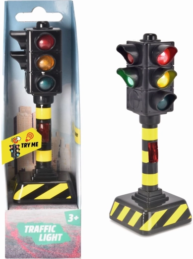 Feu tricolore avec son et commutation automatique des feux 12 cm