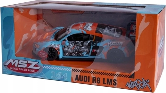Modèle MSZ de voiture Audi R8 LMS avec effet sonore, bleu clair
