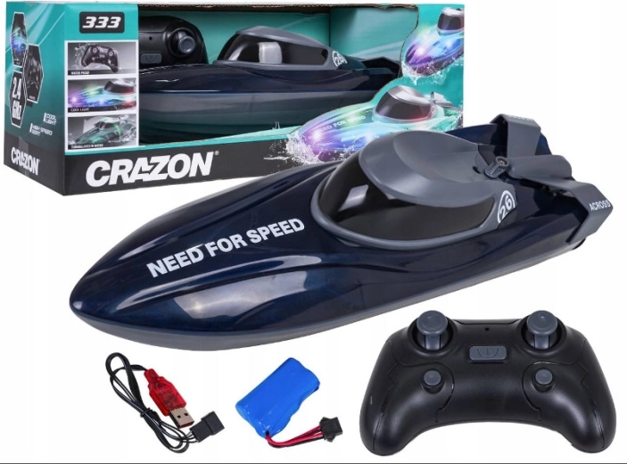 Bateau à moteur télécommandé pour enfants