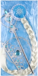 Coffret de beauté avec tresse blonde pour petites princesses