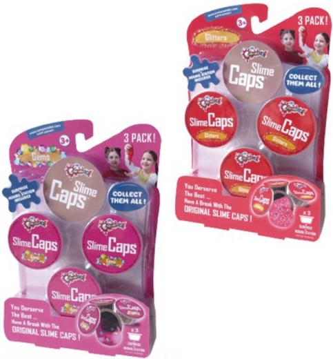 Slime en capsule avec surprise, lot de 3 pièces