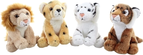 Animal sauvage en peluche 15 cm écoresponsable