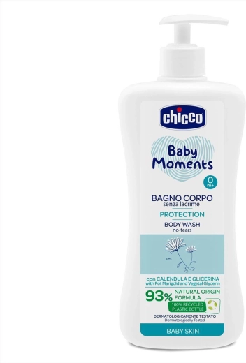 Chicco Baby Moments Protection gel douche pour enfants 0m+, 750 ml