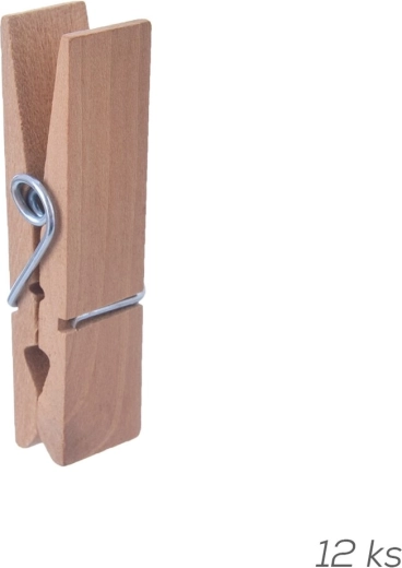 Mini pinces décoratives en bois 12 pcs