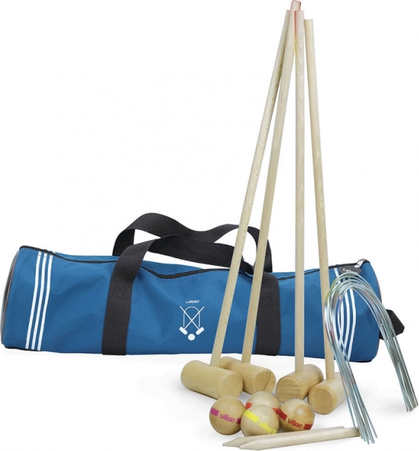 Vilac croquet pour 4 joueurs avec sac
