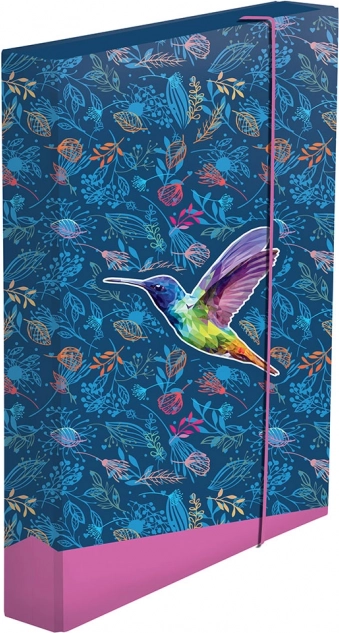Boîte pour cahiers A4 jumbo – colibri
