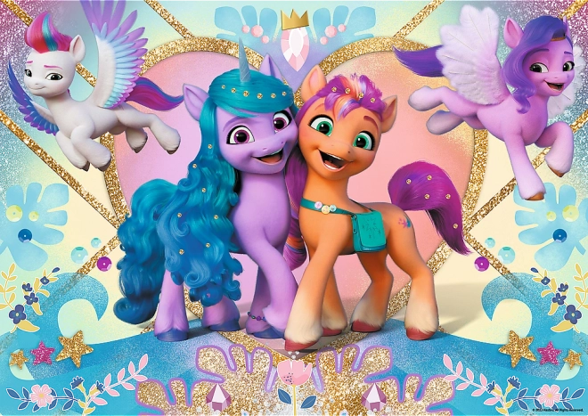 Puzzle 100 pièces Glitter My Little Pony Poneys scintillants