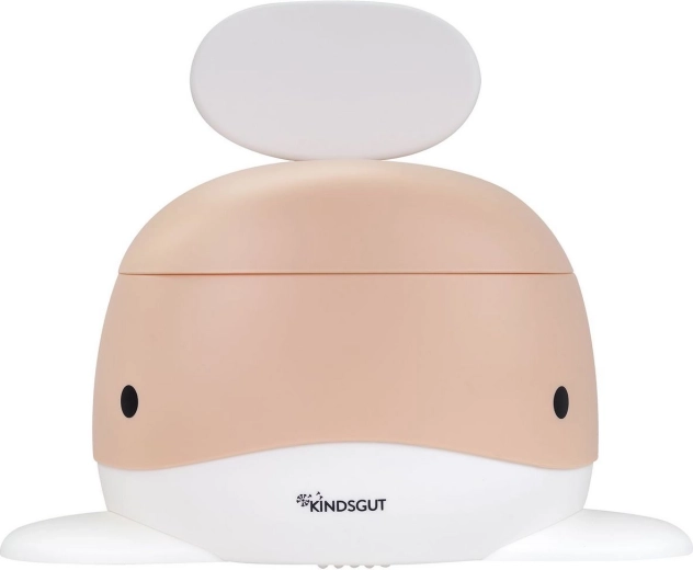 Pot pour enfant Kindsgut en forme de baleine, couleur pêche - 1 pièce