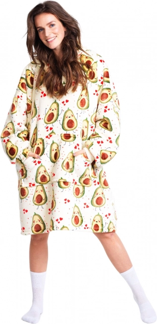 Cozy Noxxiez plaid à capuche chauffant pour télévision Avocat