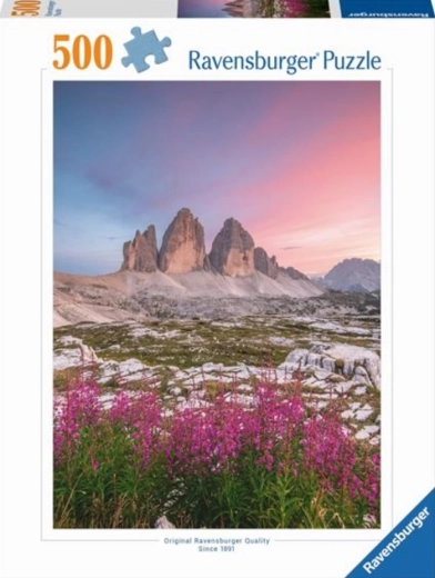 Puzzle Ravensburger Dolomites Tre Cime di Lavaredo 500 pièces