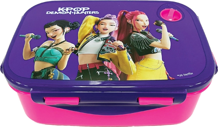 Boîte à goûter KPop Demon Hunters Huntrix – rose-violet