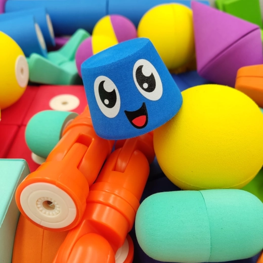 Jeu de construction en mousse magnétique MagFlexi – 75 pièces