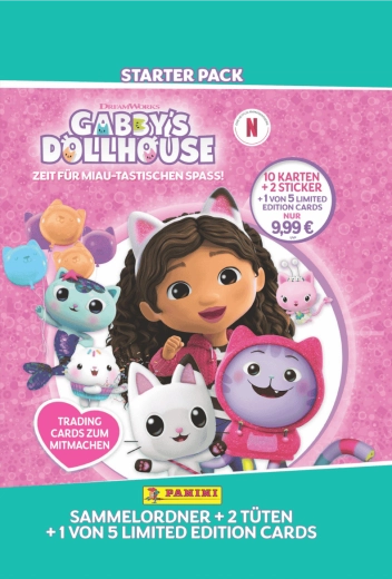 Gabby's Dollhouse: Time for a meow-zing fun – kit de démarrage de cartes à collectionner