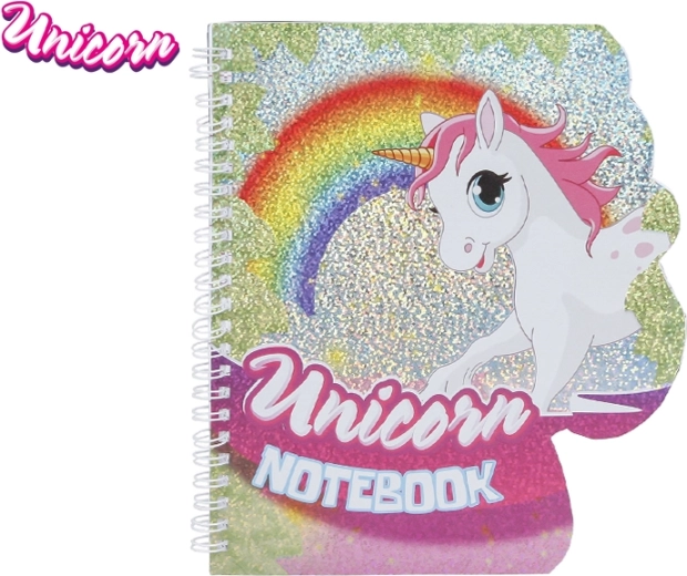 Carnet avec motif licorne 18 × 21 cm