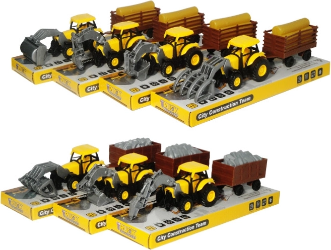 Tracteur avec remorque – engin de chantier pour enfants