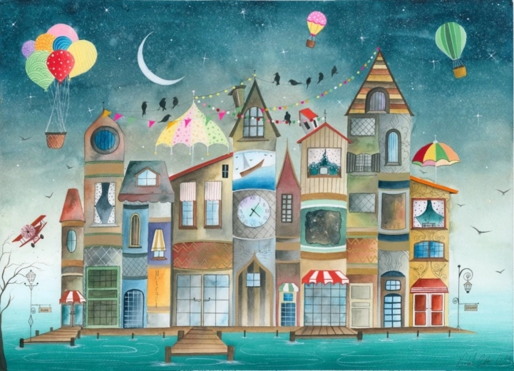 Puzzle Magnolia Maisons dont j’ai lu – 1000 pièces