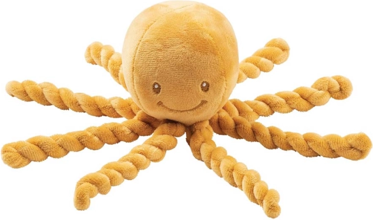 NATTOU pieuvre en peluche PIU PIU Lapidou ocre pour bébés 0m+
