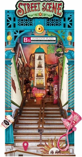 Rolife DIY serre-livres 3D Ruelle avec éclairage LED