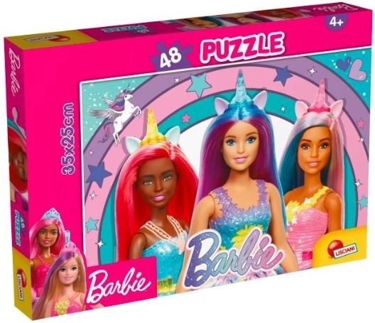 Puzzle Barbie 48 pièces Licorne magique