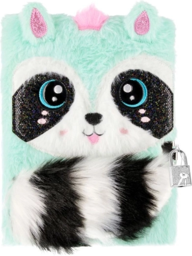 Journal en peluche avec cadenas – raton laveur