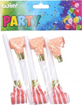 Sifflets de fête 6 pièces