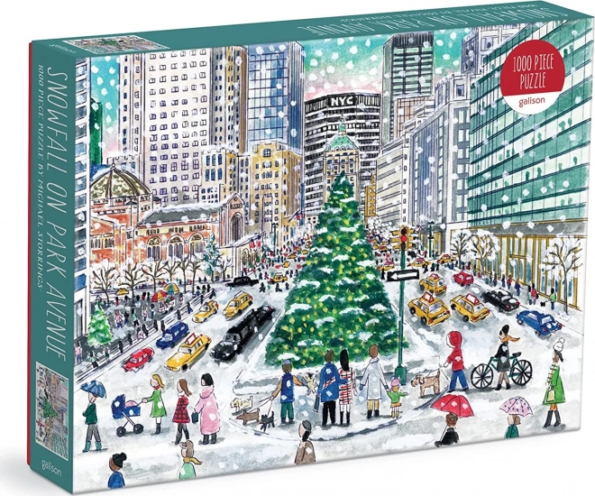 Puzzle Neige sur Park Avenue par Michael Storrings - 1000 pièces