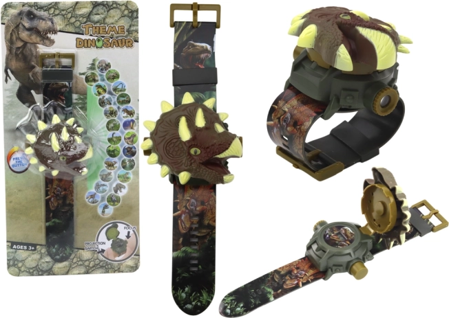 Montre pour enfants avec projection 3D de motifs dinosaures