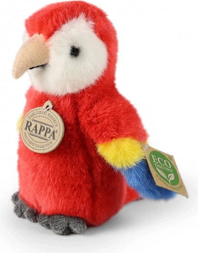 Perroquet ara en peluche 16 cm rouge ECO FRIENDLY – RAPPA