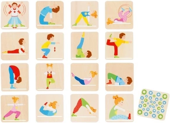 Pexeso en bois Goki Gymnastique