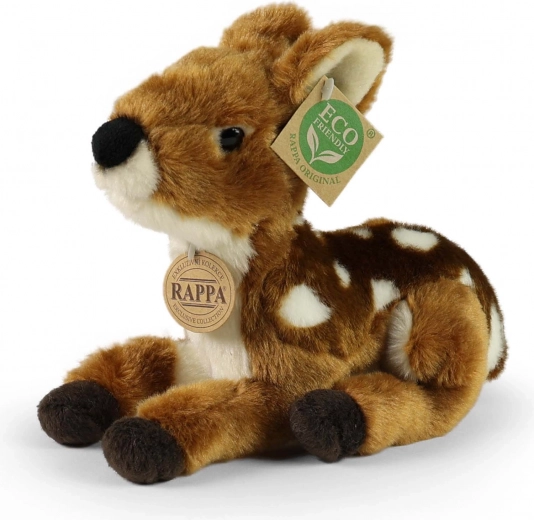 Faon en peluche allongé 22 cm éco-responsable