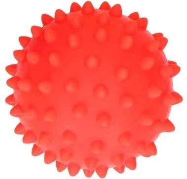 Balle sensorielle hérisson de massage - rouge