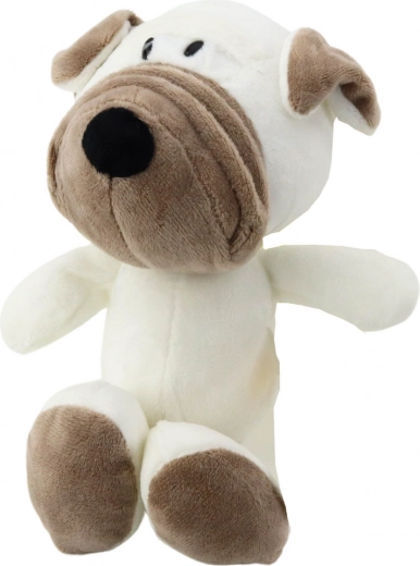 Petit carlin en peluche avec ventouse 16 cm