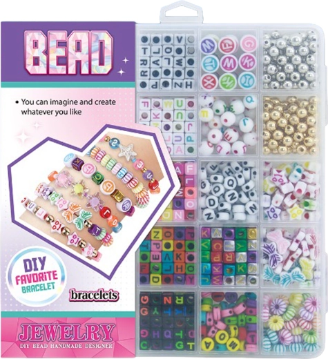 Kit créatif pour fabriquer des bracelets en perles