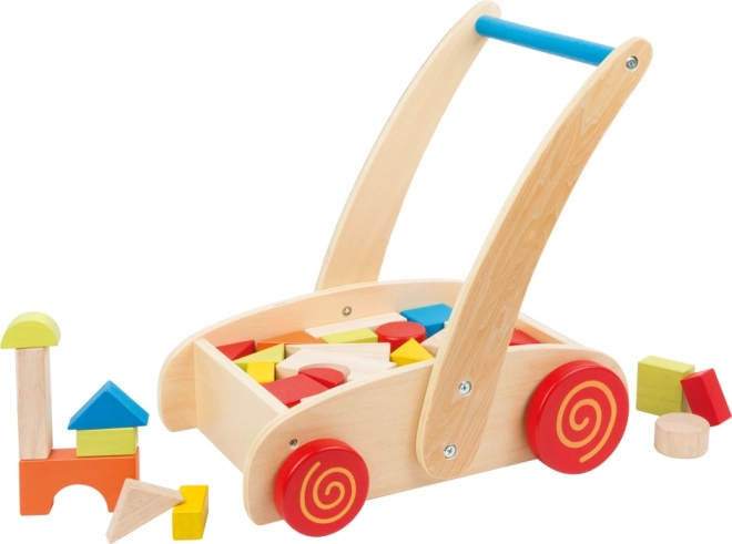 Chariot de marche en bois avec blocs SMALL FOOT