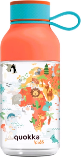 Bouteille pour enfants en Tritan Quokka Kids Ice Maps avec anse 430 ml