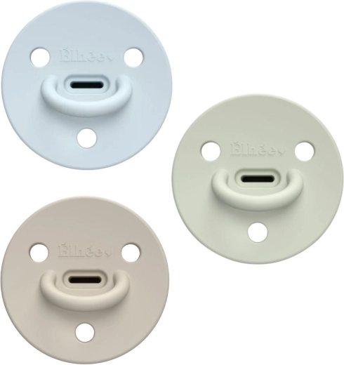 ÉLHÉE sucettes en silicone ChooChoo extra-fines 0–6 mois Bobby (3 pcs)